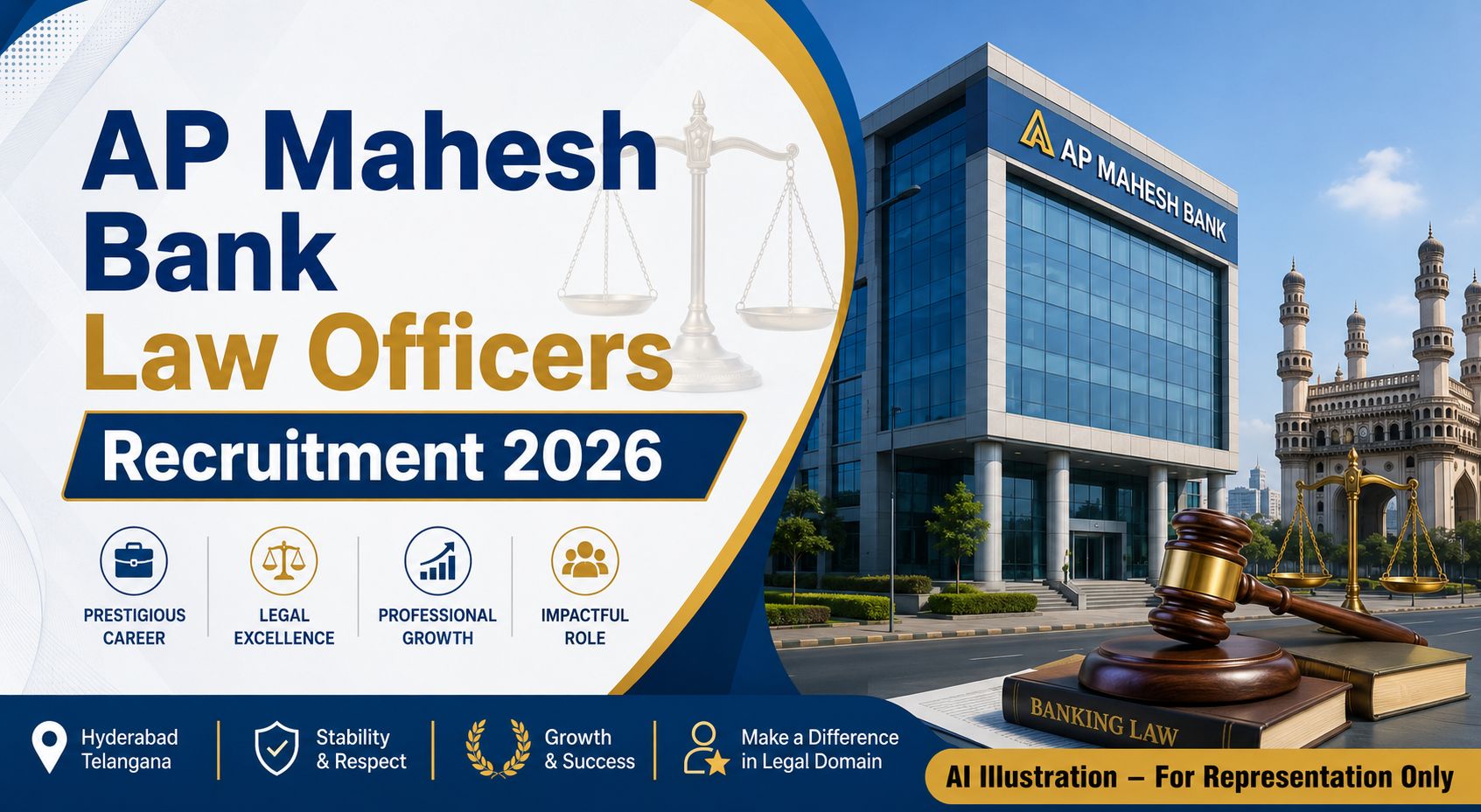 AP Mahesh Bank Legal Officials Recruitment 2026 Banner