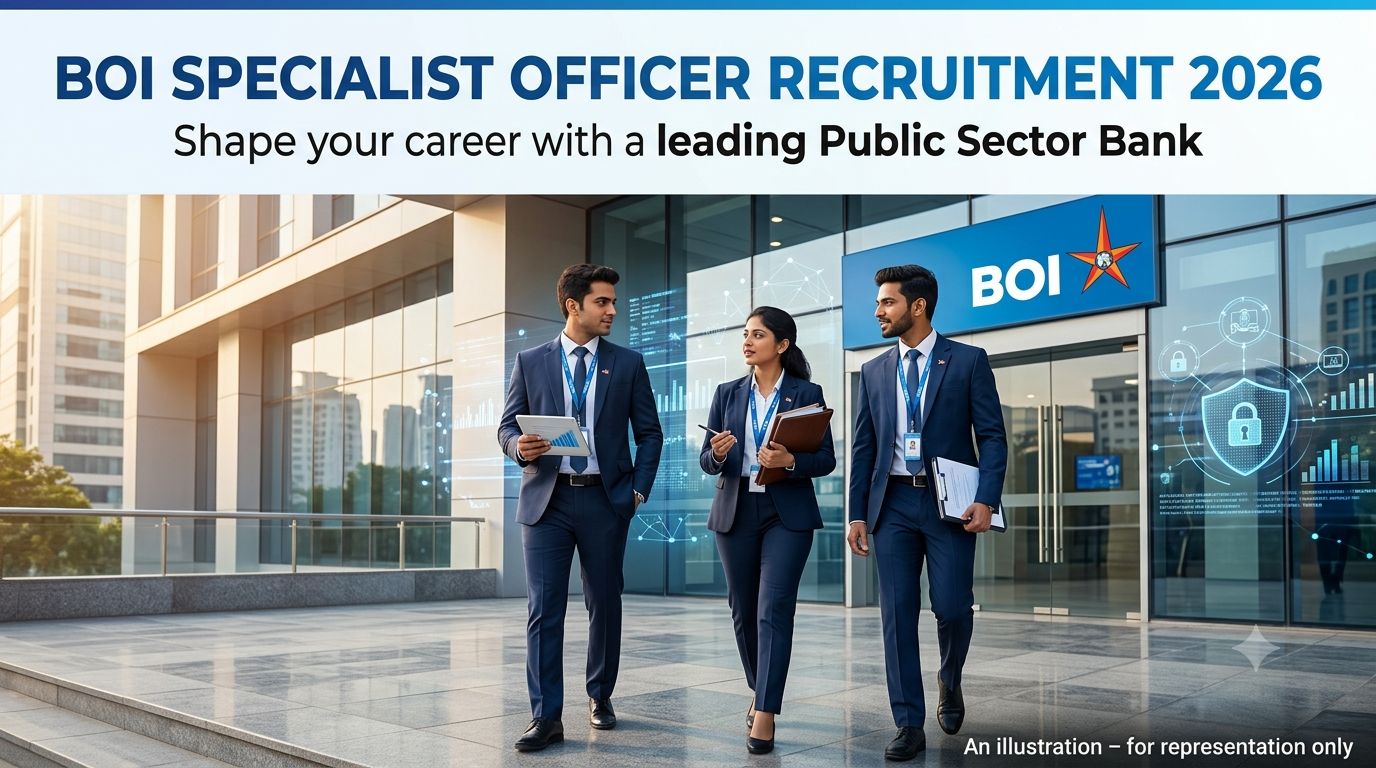 Bank of India SO Recruitment 2026 Specialist Officer Application Notice