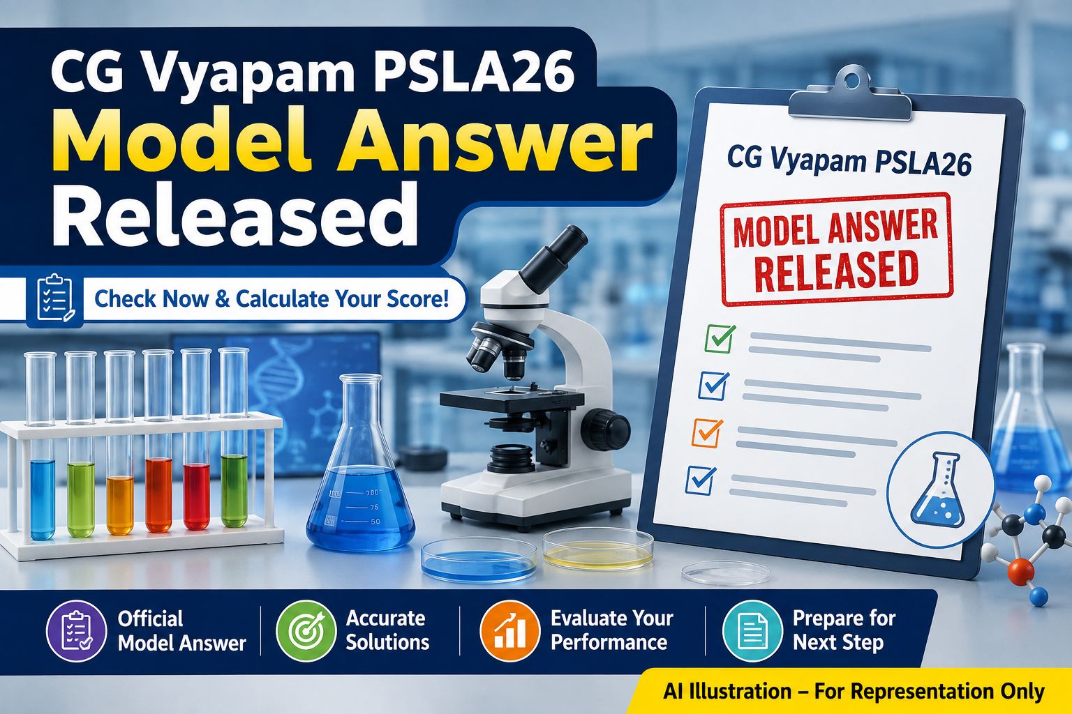 CG Vyapam Laboratory Attendant PSLA26 Model Answer 2026 Banner