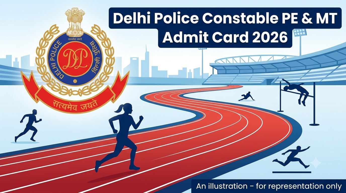 Delhi Police Constable PE and MT Fresh Admit Card 2026 Notice