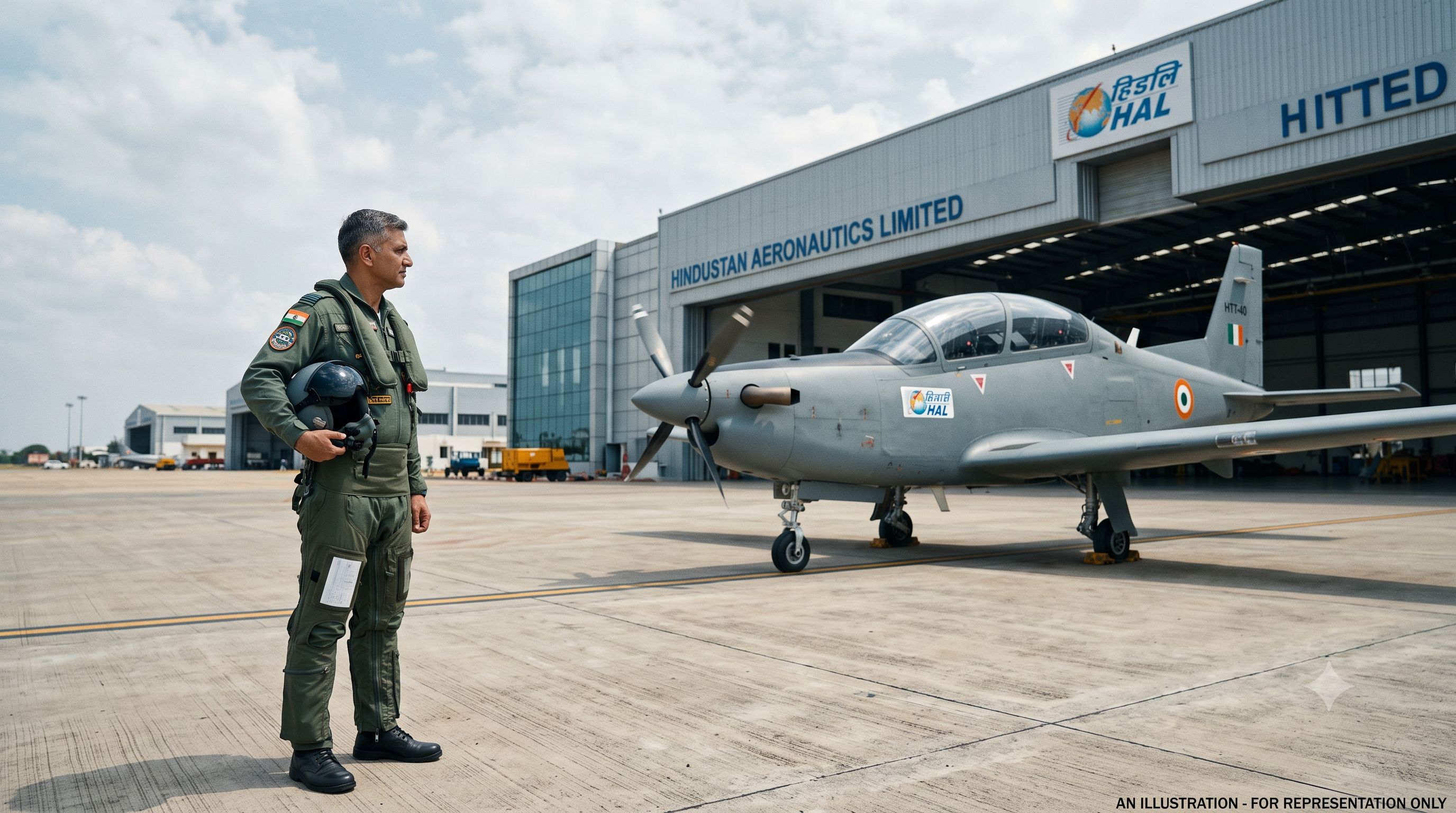 HAL TAD Kanpur Consultant Experimental Test Pilot recruitment 2026 banner with military aircraft on tarmac