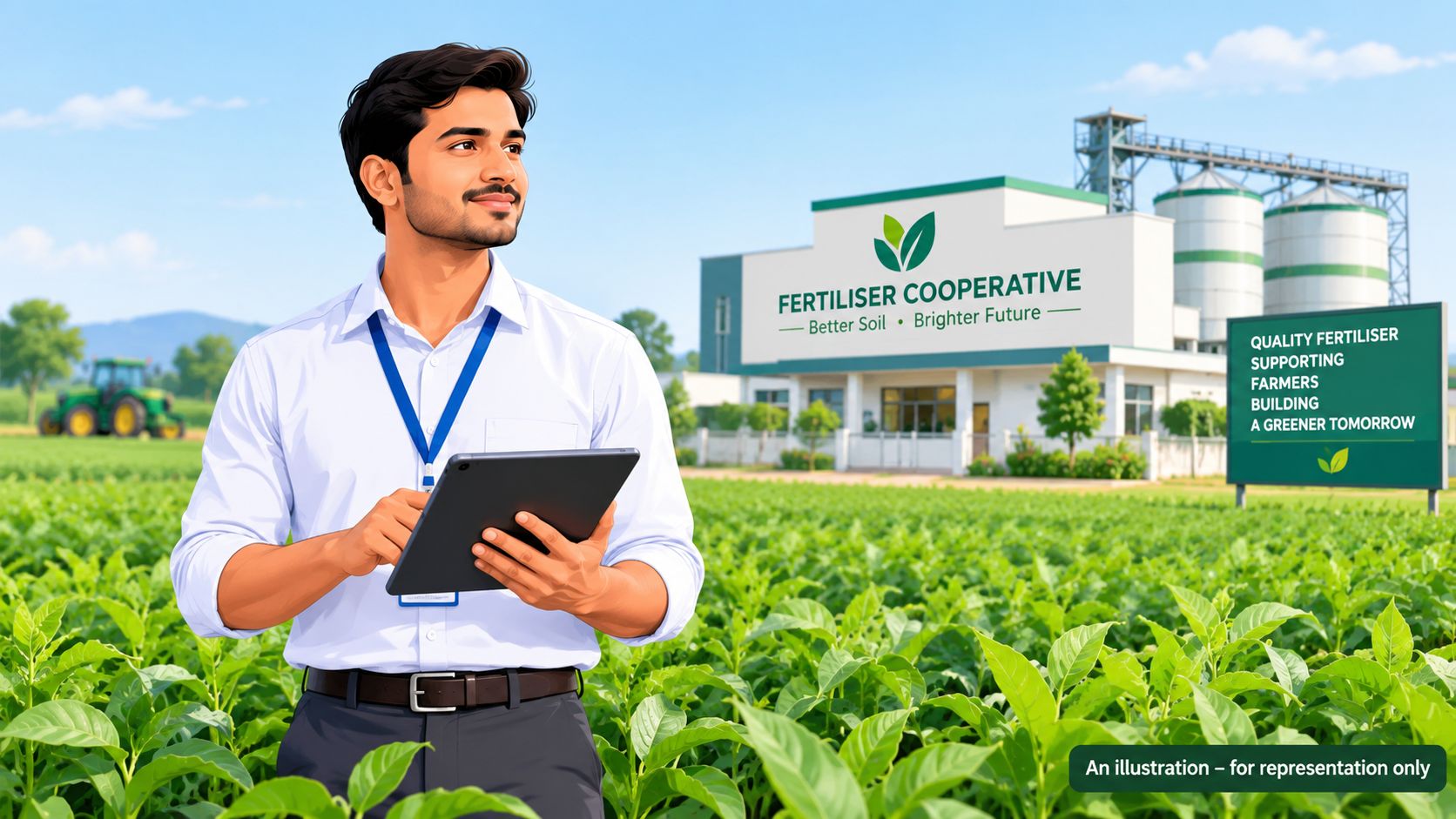 IFFCO Agriculture Graduate Trainee AGT Recruitment 2026 banner showing an agriculture graduate in a field.