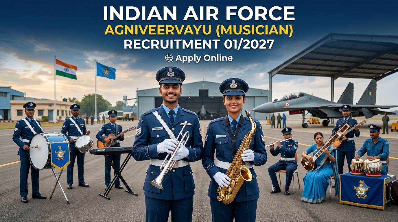 Indian Air Force Agniveervayu Musician Recruitment Rally Intake 01 2027 Official Notification