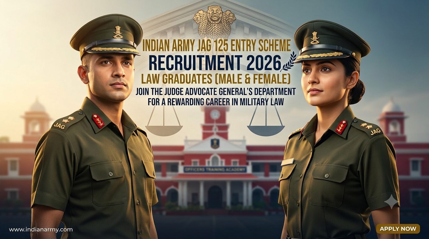 Indian Army JAG 125 Entry Recruitment 2026 Notification