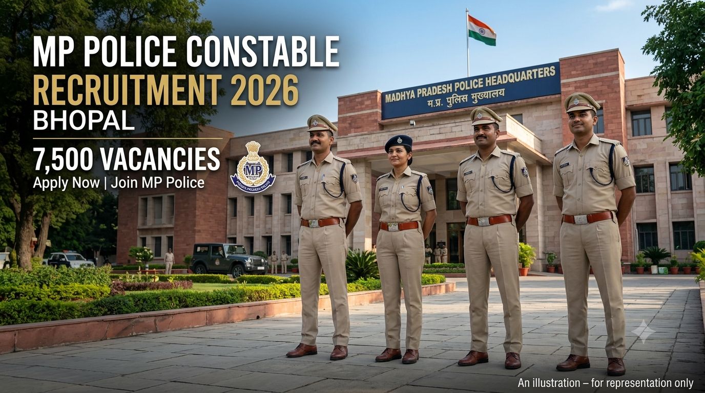 MP Police Constable Recruitment 2026 Notification for 7500 GD Vacancies