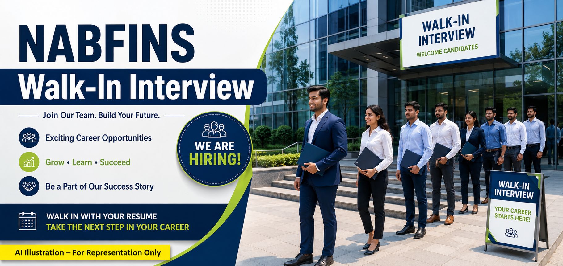 NABFINS Customer Service Officer Walk-In Interview Recruitment Banner