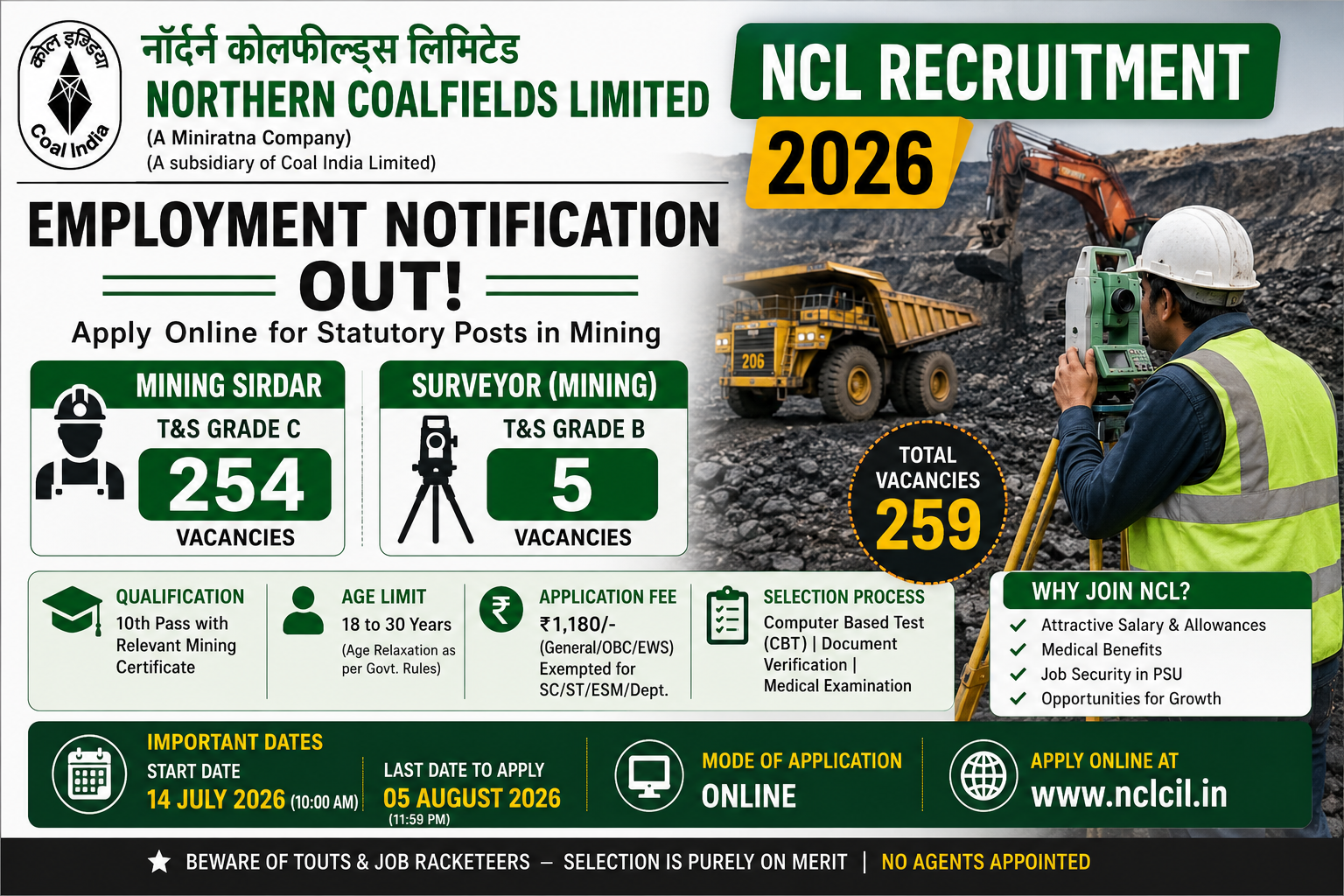 NCL Recruitment 2026