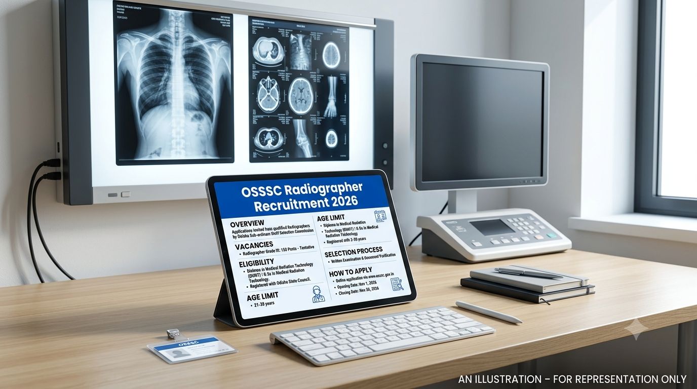 OSSSC Radiographer Recruitment 2026 Notification for 240 Posts