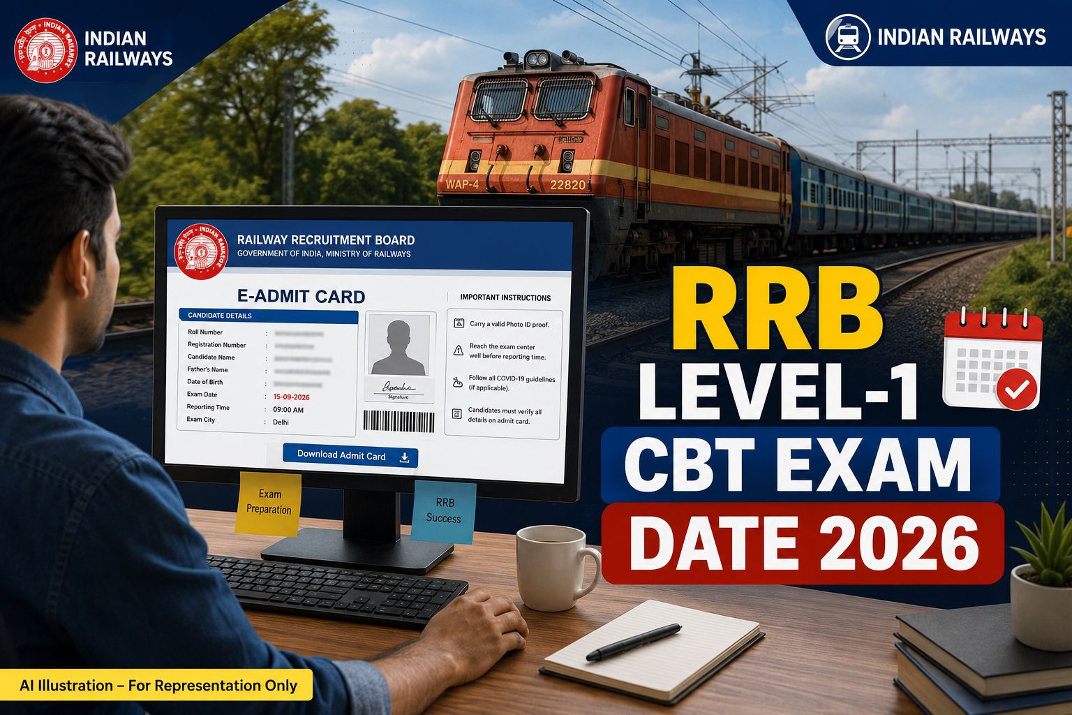 Official RRB Group D CEN 09/2025 Revised Exam Date and CBT Schedule Notice