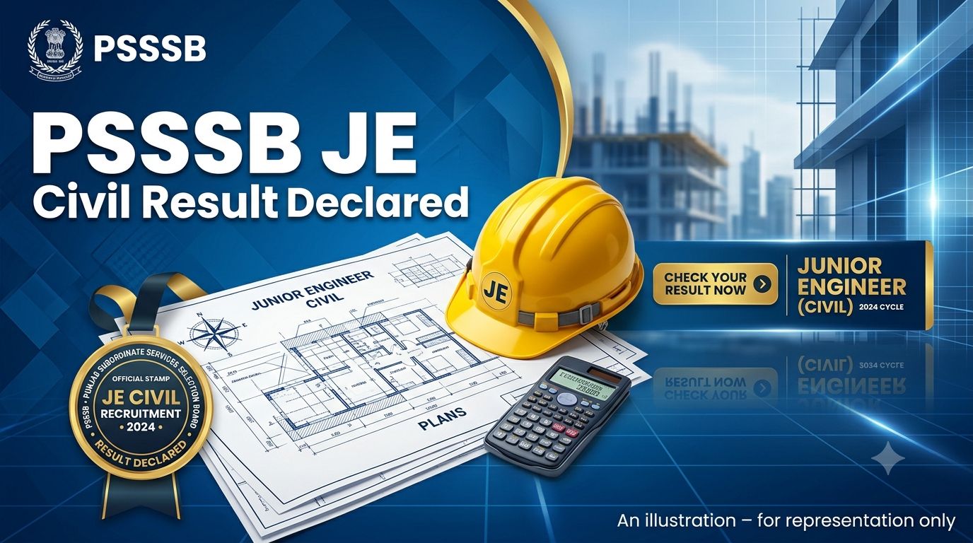PSSSB JE Civil Supplementary Result 2026 Merit List Notification