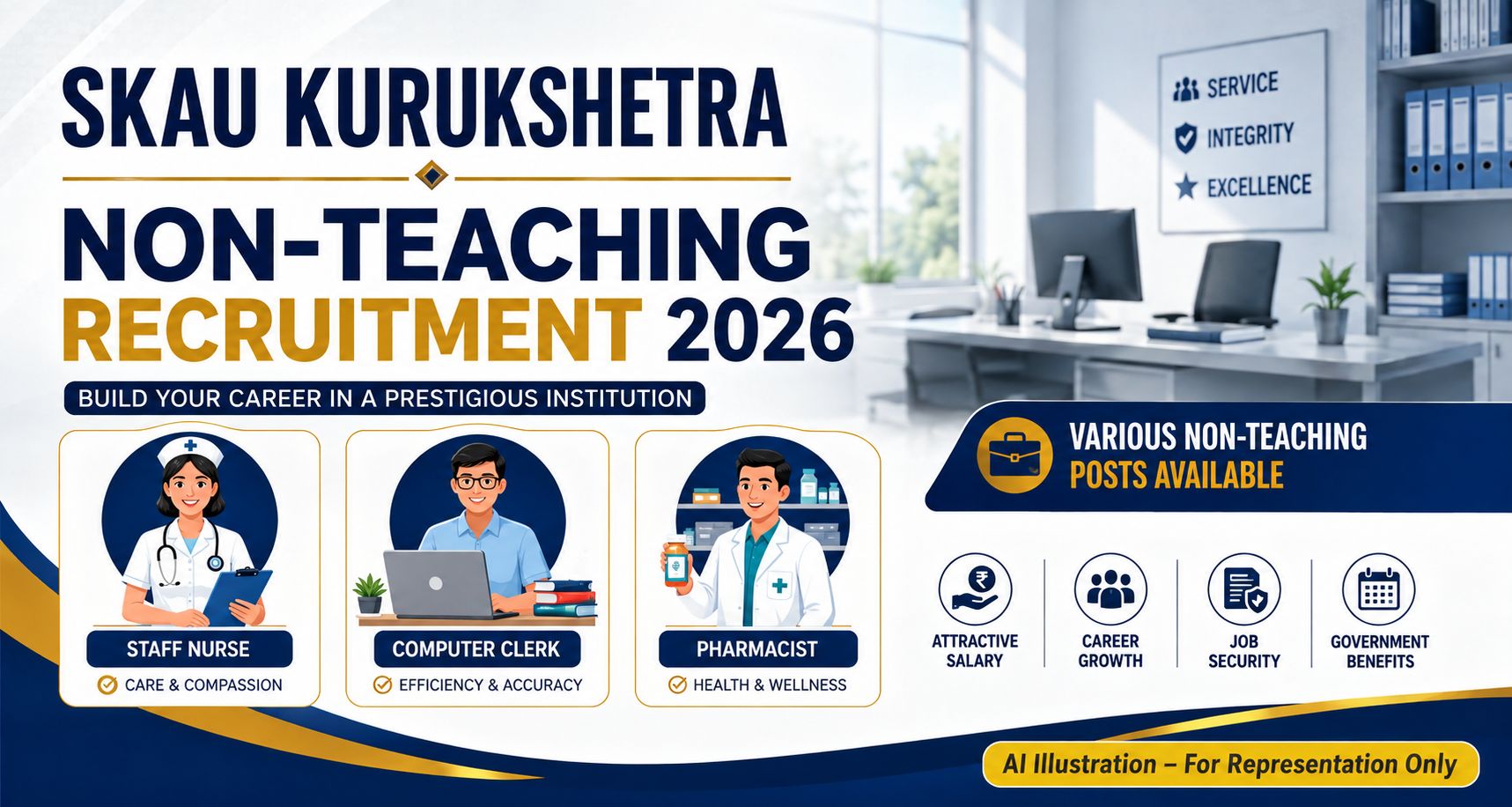 SKAU Kurukshetra Non Teaching Staff Recruitment 2026 Notification Banner