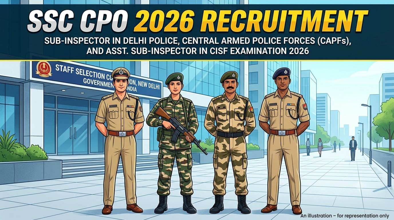 SSC CPO Sub-Inspector Recruitment 2026 official notification banner