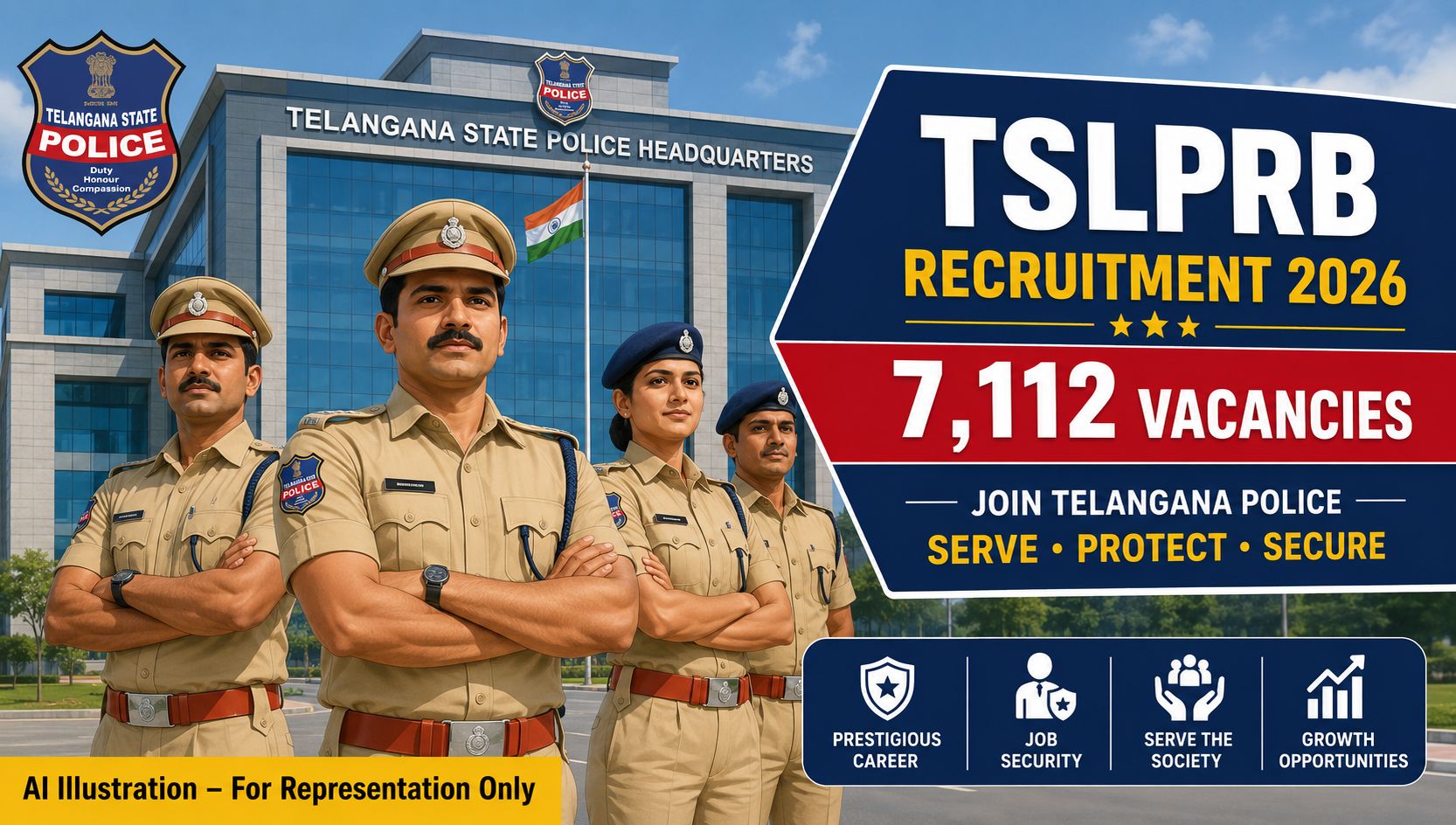 TSLPRB Police Constable Recruitment 2026 Notification for 7112 Posts