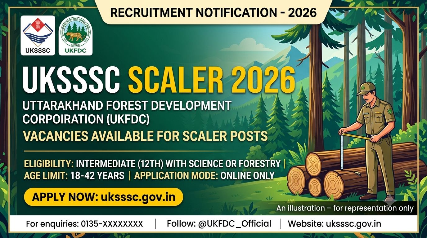 UKSSSC Scaler Recruitment 2026 200 Vacancies Banner