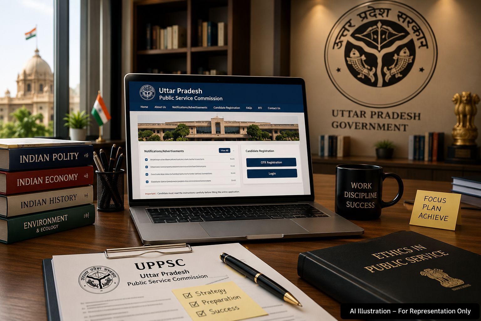 UPPSC PCS Recruitment 2026 Application Form Extended Notification Banner