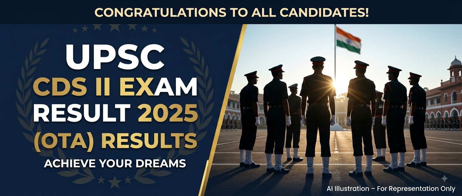 UPSC CDS II 2025 OTA Final Result Merit List Announcement