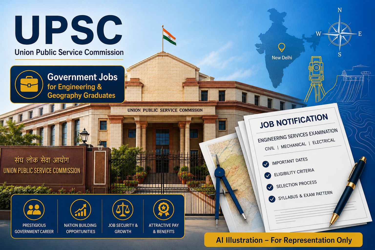 UPSC Recruitment 2026 Notification for 24 Group A and B Posts